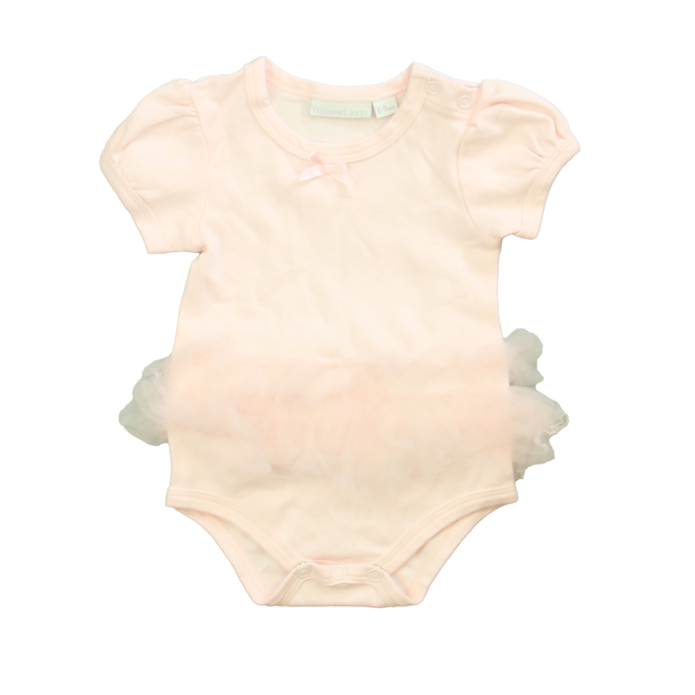 Elegant Baby Girls Pink Onesie size: 6-9 Months